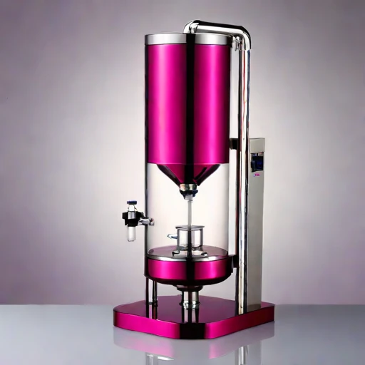 A salinity-gradient decanter, photographed against a plain background