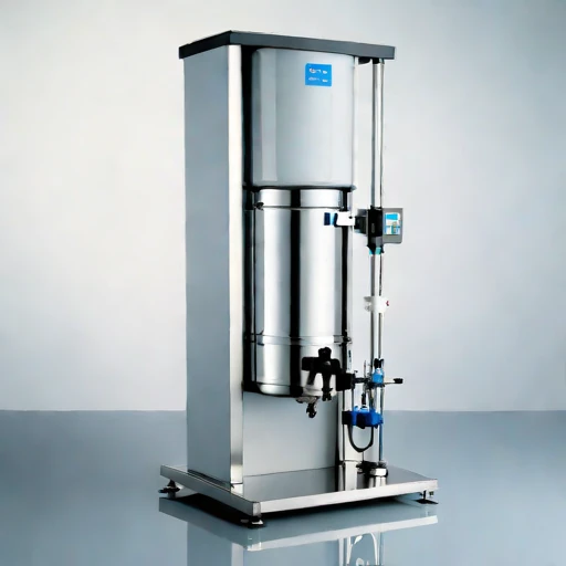 A salinity-gradient decanter, photographed against a plain background