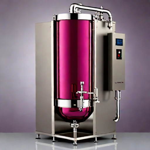 A salinity-gradient decanter, photographed against a plain background