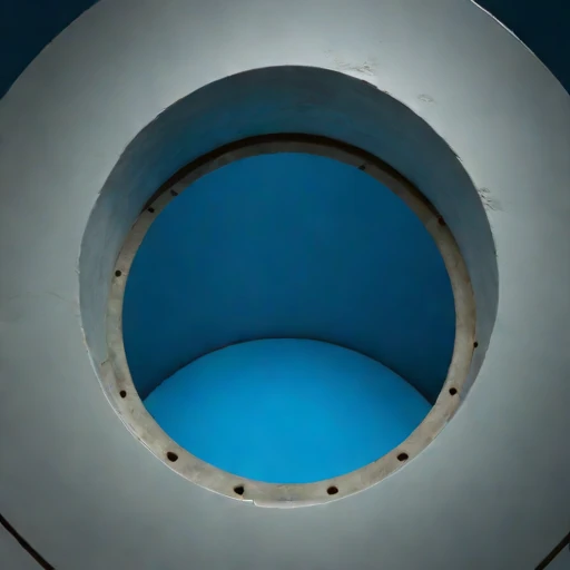 A squeezing-ground test pit, photographed against a plain background