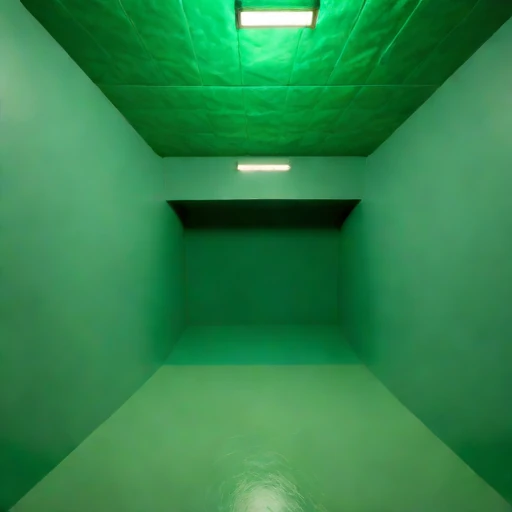 A squeezing-ground test pit, photographed against a plain background