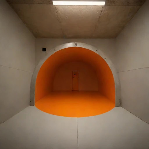 A squeezing-ground test pit, photographed against a plain background