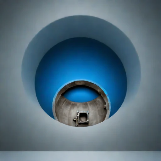 A squeezing-ground test pit, photographed against a plain background