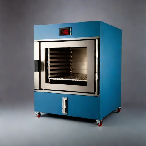 A spinodal-hold ageing oven, photographed against a plain background