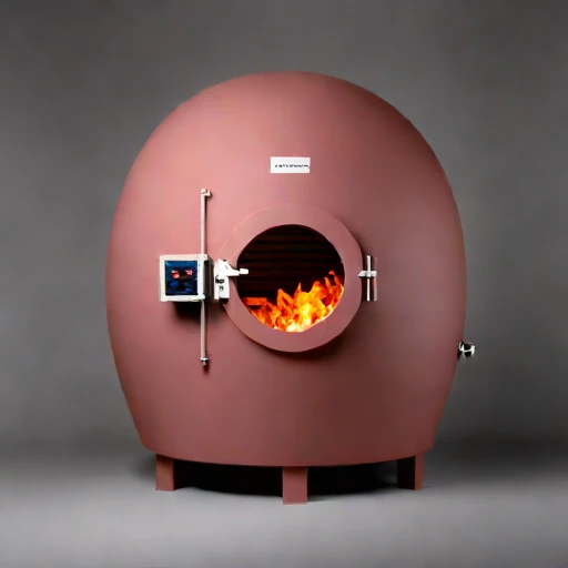 A scoria-lined bisque kiln, photographed against a plain background