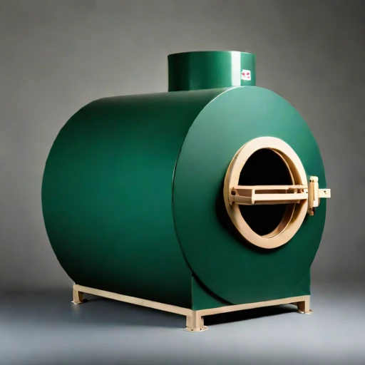 A scoria-lined bisque kiln, photographed against a plain background