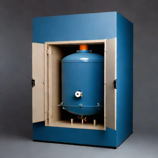A scoria-lined bisque kiln, photographed against a plain background