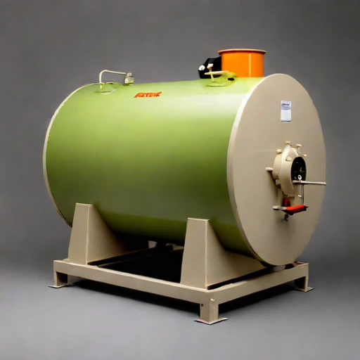 A silcrete-lined calciner drum, photographed against a plain background