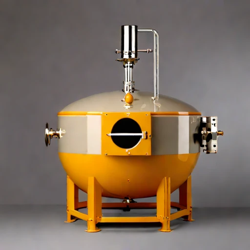 A silcrete-lined calciner drum, photographed against a plain background