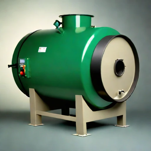 A silcrete-lined calciner drum, photographed against a plain background