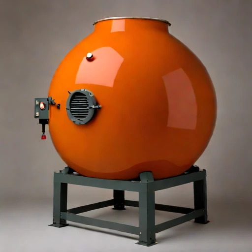 A silcrete-lined calciner drum, photographed against a plain background