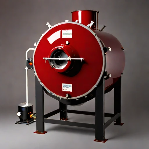 A silcrete-lined calciner drum, photographed against a plain background