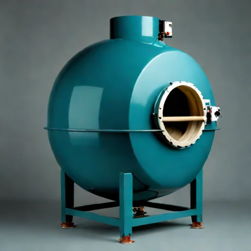 A silcrete-lined calciner drum, photographed against a plain background