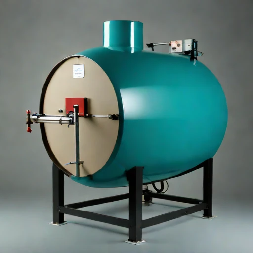 A silcrete-lined calciner drum, photographed against a plain background