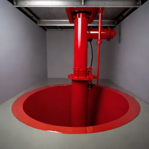 A sump-level pump bay, photographed against a plain background
