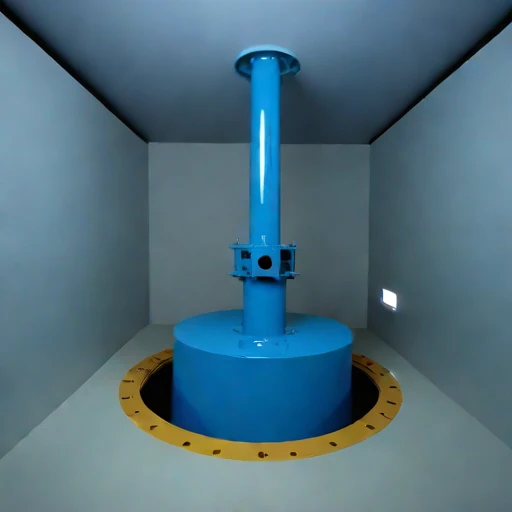 A sump-level pump bay, photographed against a plain background