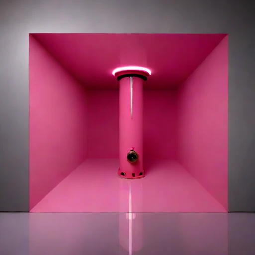 A sump-level pump bay, photographed against a plain background