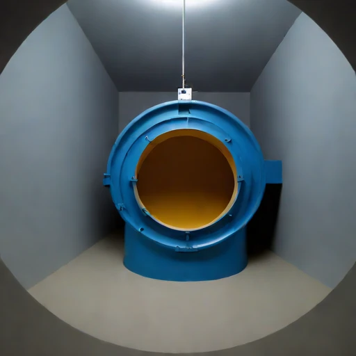 A sump-level pump bay, photographed against a plain background