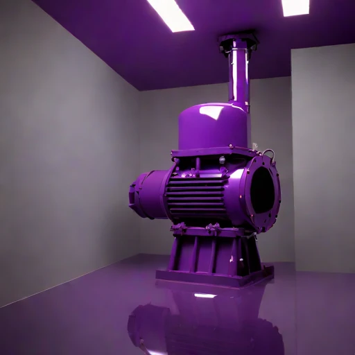 A sump-level pump bay, photographed against a plain background
