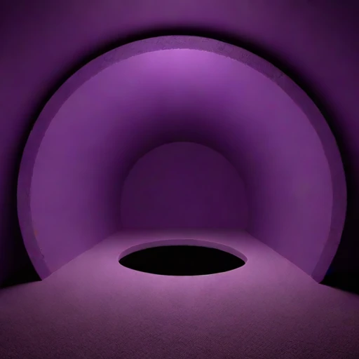 A shotcrete-lined studio vault, photographed against a plain background