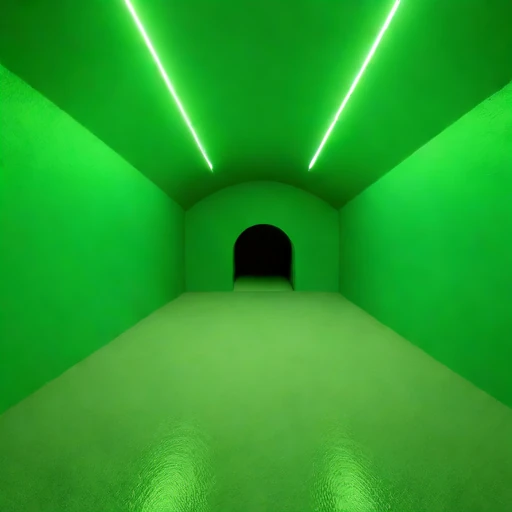 A shotcrete-lined studio vault, photographed against a plain background