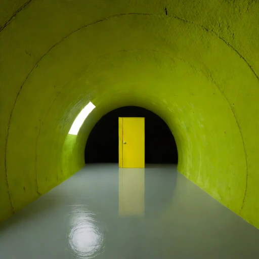A shotcrete-lined studio vault, photographed against a plain background