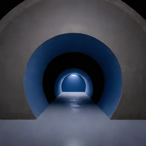 A shotcrete-lined studio vault, photographed against a plain background