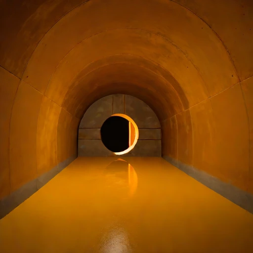 A shotcrete-lined studio vault, photographed against a plain background