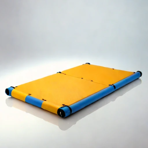 A sargassum-mat survey raft, photographed against a plain background