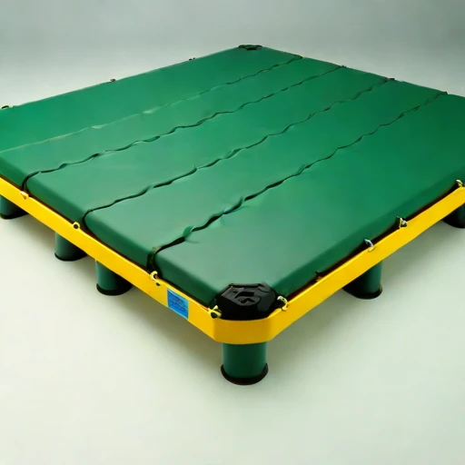 A sargassum-mat survey raft, photographed against a plain background