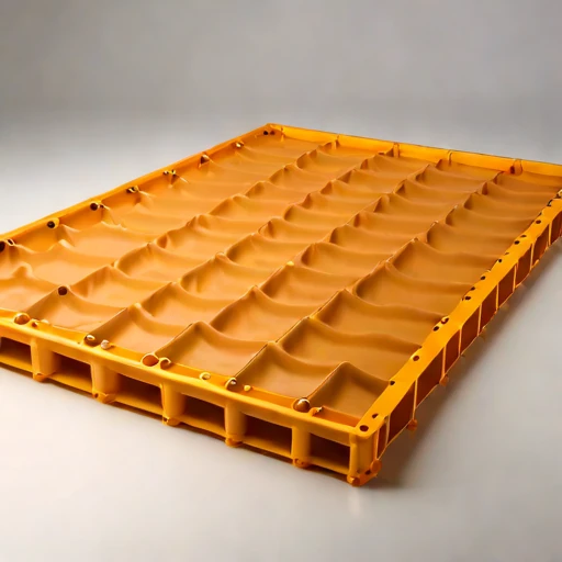 A sargassum-mat survey raft, photographed against a plain background