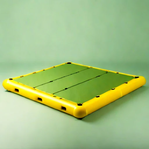 A sargassum-mat survey raft, photographed against a plain background