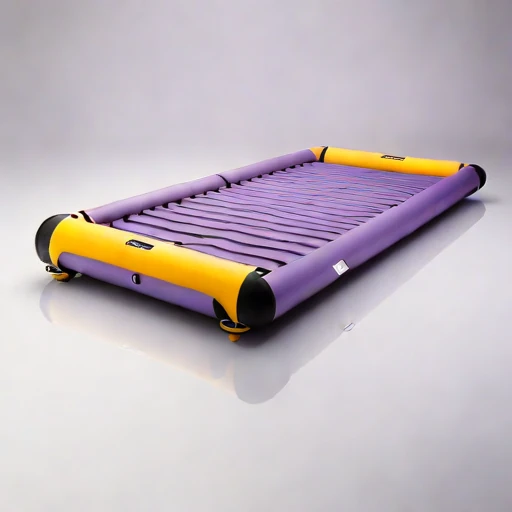 A sargassum-mat survey raft, photographed against a plain background