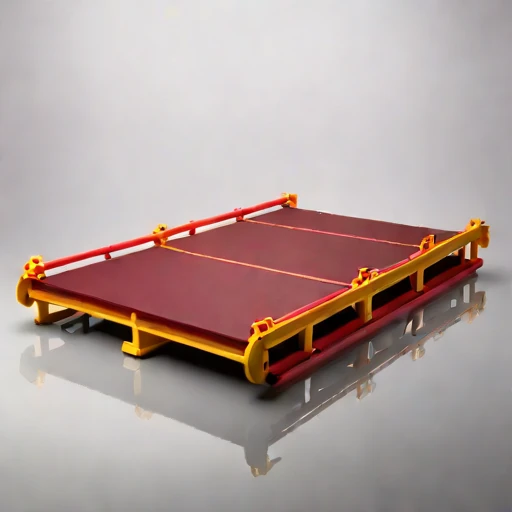A sargassum-mat survey raft, photographed against a plain background