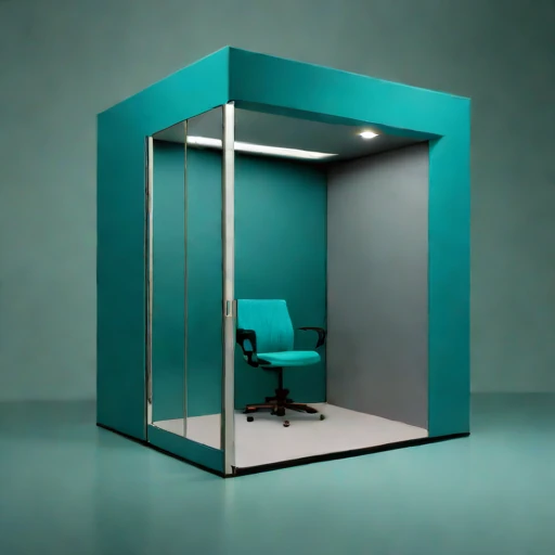 A subglacial-pressure listening room, photographed against a plain background