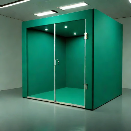 A subglacial-pressure listening room, photographed against a plain background