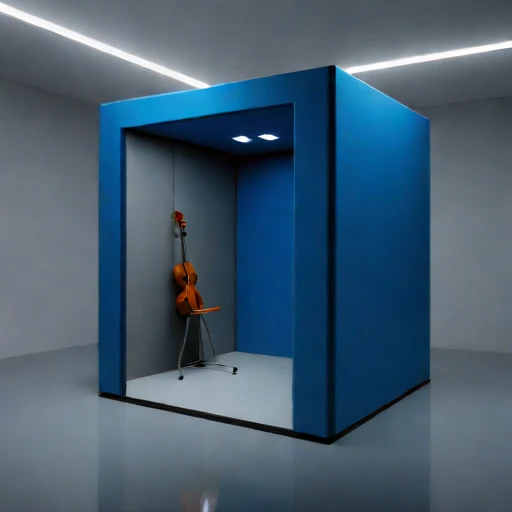 A subglacial-pressure listening room, photographed against a plain background