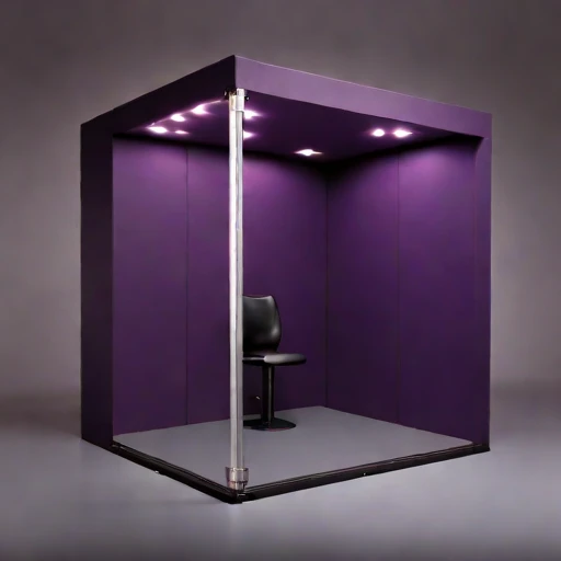 A subglacial-pressure listening room, photographed against a plain background