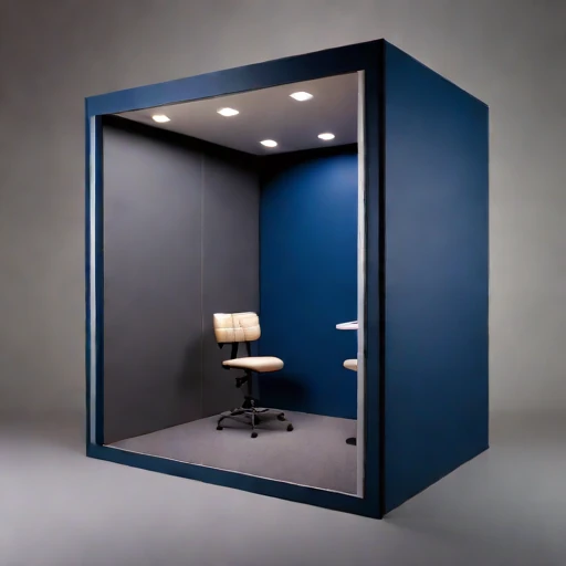 A subglacial-pressure listening room, photographed against a plain background