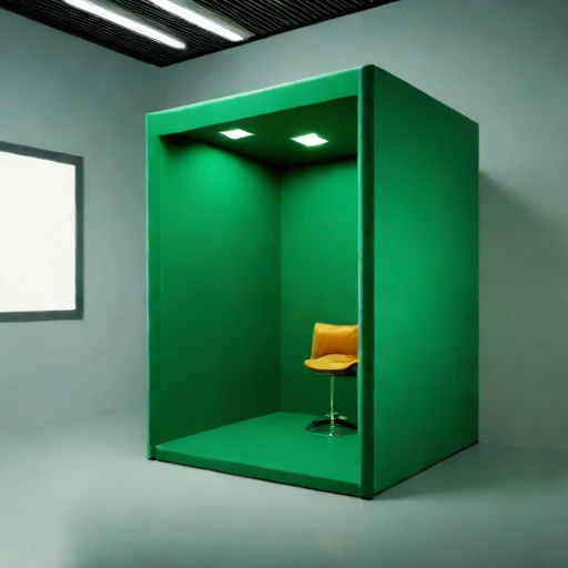A subglacial-pressure listening room, photographed against a plain background