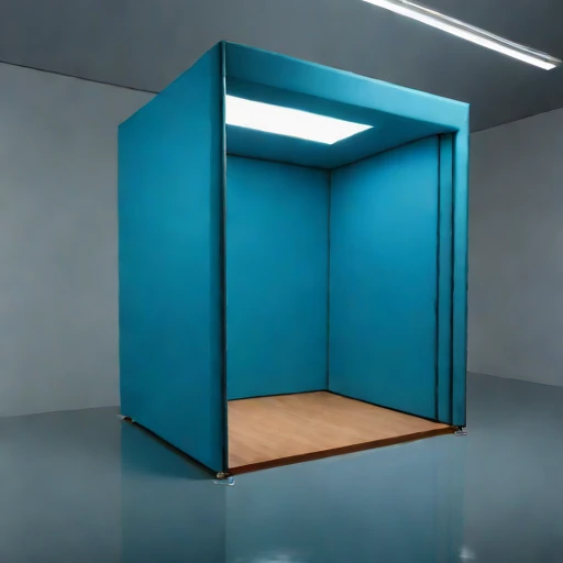 A subglacial-pressure listening room, photographed against a plain background