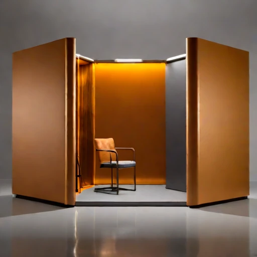 A subglacial-pressure listening room, photographed against a plain background