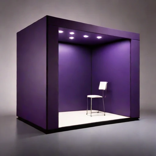 A subglacial-pressure listening room, photographed against a plain background