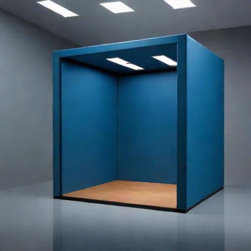 A subglacial-pressure listening room, photographed against a plain background