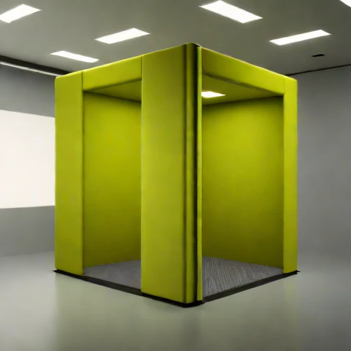 A subglacial-pressure listening room, photographed against a plain background