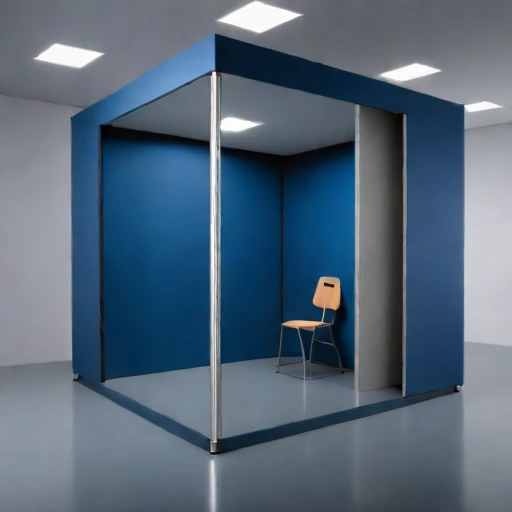 A subglacial-pressure listening room, photographed against a plain background