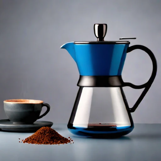 A sintered-pumice percolator, photographed against a plain background