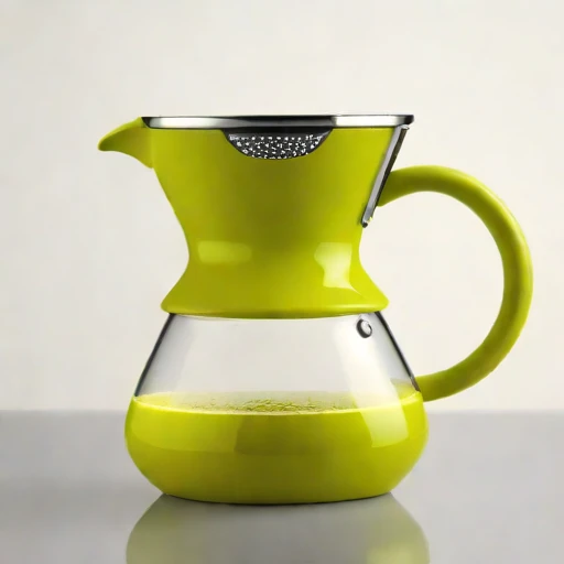 A sintered-pumice percolator, photographed against a plain background