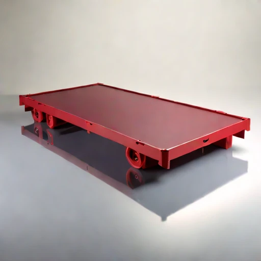 A supraglacial-pond viewing raft, photographed against a plain background