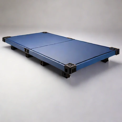 A supraglacial-pond viewing raft, photographed against a plain background